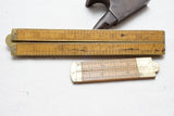 TYPE 2 STANLEY NO. 62 FOLDING RULE & FINE STANLEY 36 CALIPER RULE