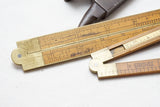 TYPE 2 STANLEY NO. 62 FOLDING RULE & FINE STANLEY 36 CALIPER RULE