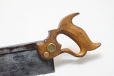 FINE EARLY SIMONDS BACK SAW WITH RARE MOON LOGO MEDALLION