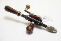 EXCELLENT STANLEY NO. 803 ENGLAND DOUBLE GEAR HAND DRILL