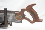 RARE & FINE MINI LANGDON 16 1/2 MITER BOX WITH ORIGINAL SAW