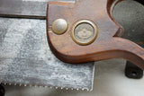 RARE & FINE MINI LANGDON 16 1/2 MITER BOX WITH ORIGINAL SAW