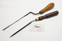 PAIR OF R. SORBY IN CANNEL BENT GOUGES - 3/8" & 7/16"