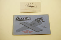 FINE SMALL DISSTON SAW CATALOGUE LIKELY CA 1890-1900