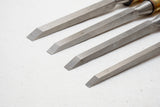 NOS SET OF 4 RECORD MARPLES MORTISE CHISELS - 1/4" - 1/2" - BOXWOOD