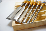 MINT SET OF 6 BERG ESKILSTUNA SOCKET CHISELS IN BOX - 1/4" ~ 1 1/4"