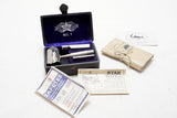 GRAPHIC MINT IN ORIG CASE 'STAR' KAMPF BROS RAZOR - WITH EXTRA BLADES & MORE