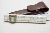 SUPERB MINI SKF PROMOTIONAL POCKET SLIDE RULE IN ORIG LEATHER SKF CASE