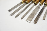 RARE SET OF 9 A. MATHIESON LATHE TOOLS / CHISELS