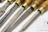 RARE SET OF 9 A. MATHIESON LATHE TOOLS / CHISELS