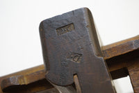 18TH CENTURY WEDGE STYLE PLOW PLANE WITH DISTINCTIVE PROFILE WEDGES