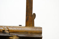 18TH CENTURY WEDGE STYLE PLOW PLANE WITH DISTINCTIVE PROFILE WEDGES