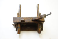 18TH CENTURY WEDGE STYLE PLOW PLANE WITH DISTINCTIVE PROFILE WEDGES