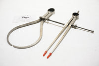 GREAT PAIR OF 9" STARRETT DIVIDERS + OUTSIDE CALIPERS