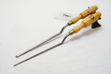 MINT PAIR OF MARPLES CRANK NECK PARING GOUGE & CHISEL - BOXWOOD HANDLES