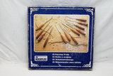 FINE IN BOX MARPLES ENGLAND CARVING CHISEL NO. M60 SET OF 12 - BOXWOOD