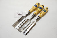 FINE SET OF 3 LARGER BERG ESKILSTUNA SOCKET CHISELS - 1" ~ 1 1/2"