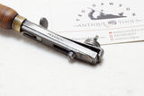 EARLY WM DODD & CO NEWARK BRASS & ROSEWOOD LEATHER SLITTER CUTTER