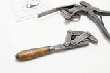 MINTY SMALL SIZE 1922 PATENT HOE CORP WRENCH AND VERY UNUSUAL CRIMPERS