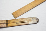 RULE PAIR - LUFKIN 863L LEVEL & INCLINOMETER  + 8205 SHRINKAGE RULE 1/8"