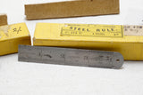 2 NOS CA 1910 CHESTERMAN STEEL RULES IOBs - GORGEOUS LABELS - #s 412, 891 M & E