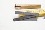 2 NOS CA 1910 CHESTERMAN STEEL RULES IOBs - GORGEOUS LABELS - #s 412, 891 M & E