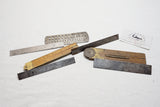 LOT OF 7 BOXWOOD AND STEEL RULES - LUFKIN STANLEY BROWN & SHARPE D.B.& S.