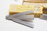 2 NOS CA 1910 CHESTERMAN STEEL RULES IOBs - GORGEOUS LABELS - #s 327, 1769 M & E