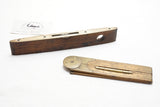 FINE RABONE ROSEWOOD TORPEDO LEVEL AND INCLINOMETER LEVEL RULE 12"