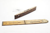 FINE RABONE ROSEWOOD TORPEDO LEVEL AND INCLINOMETER LEVEL RULE 12"