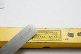 RARE MIB CA 1910 CHESTERMAN STEEL RULE - GORGEOUS LABEL - # 412DE - METRIC ENGLISH