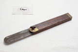 CA 1840 - RARE & FINE LARGE S A JONES HARTFORD ROSEWOOD BEVEL GAUGE