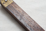 CA 1840 - RARE & FINE LARGE S A JONES HARTFORD ROSEWOOD BEVEL GAUGE