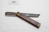 CA 1840 - RARE & FINE LARGE S A JONES HARTFORD ROSEWOOD BEVEL GAUGE