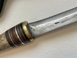 EXTREMELY RARE WILLIAM 'BILL' SCAGEL CROOKED KNIFE WITH ORIGINAL SCAGEL SHEATH