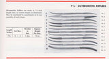 NOS SET OF 12 NICHOLSON SWISS PATTERN SILVERSMITH'S RIFFLERS IOB