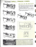 LIKE NEW PALMGREN NO. 30 DRILL PRESS VISE + JAWS