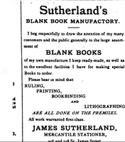 STUNNING 1870s JAMES SUTHERLAND MONTREAL STATIONER'S BOOK PRESS