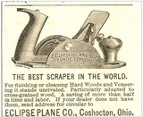 VERY RARE ECLIPSE PATENT SCRAPER PLANE - 1874
