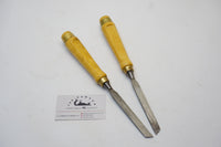 PAIR OF LEFT & RIGHT 1/2" SKEW CHISELS