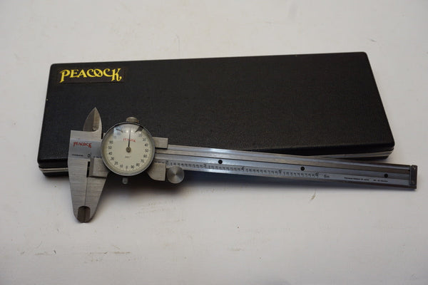 NOS MADE IN JAPAN 6" PEACOCK DIAL CALIPER - STAINLESS STEEL