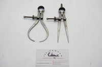 FINE PAIR OF LUFKIN DIVIDERS & OUTSIDE CALIPERS - 5"