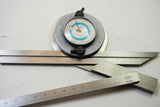 MAHR DEPTH GAGE AND NB UNIVERSAL PROTRACTOR BEVEL WITH GAGE