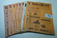 9 BLACKSMITH & WHEELWRIGHT MAGAZINES CA 1901-1920 - AMAZING ADSu