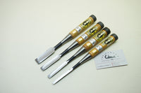FINE SET OF 4 JAPANESE BENCH CHISELS