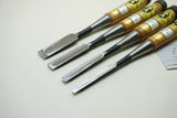 FINE SET OF 4 JAPANESE BENCH CHISELS