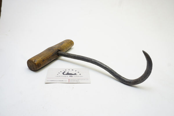 HAND FORGED ONE HANDED GAFF OR BALE HOOK