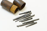 SET OF 9 YANKEE DRILL BITS IN ORIGINAL WOODEN CONTAINER