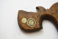 M&S DECORATIVE TENON SAW HANDLE WITH DOUBLE BEAVER MEDALLION