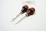 PAIR OF WOODCRAFT CARVING CHISELS WITH PALM GRIP